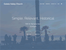 Tablet Screenshot of goletavalleychurch.com